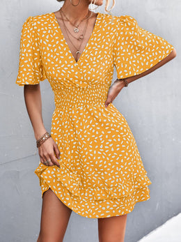 Smocked Waist Layered Dress | Forever 40