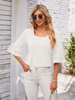 The Juliette Luxe Ruffle Blouse | Forever 40