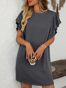 Mandy Ruffled Short-Sleeve Dress | Forever 40