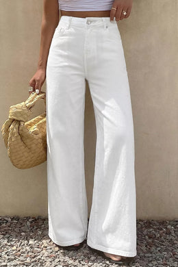 Solid Color Loose Casual Jeans | Forever 40