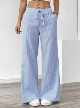 Striped Wide Leg Pants | Forever 40