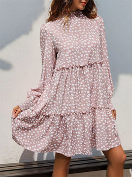 Frill Long-Sleeve Mini Dress | Forever 40