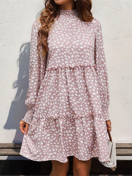 Frill Long-Sleeve Mini Dress | Forever 40