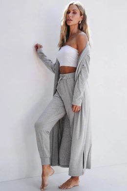 Open Front Cardigan Pants Set | Forever 40