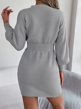 Buttoned Cable-Knit Dress | Forever 40