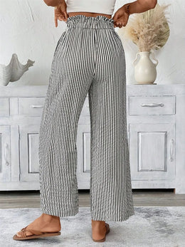Striped Wide-Leg Pants Plus | Forever 40