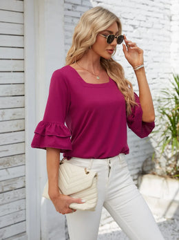 The Juliette Luxe Ruffle Blouse | Forever 40
