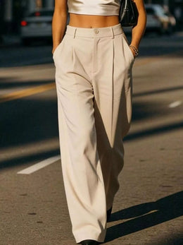 High-Waisted Wide-Leg Pants | Forever 40