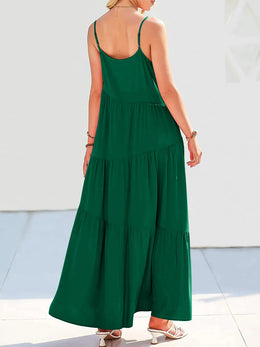 Ruched Tiered Spaghetti Dress | Forever 40