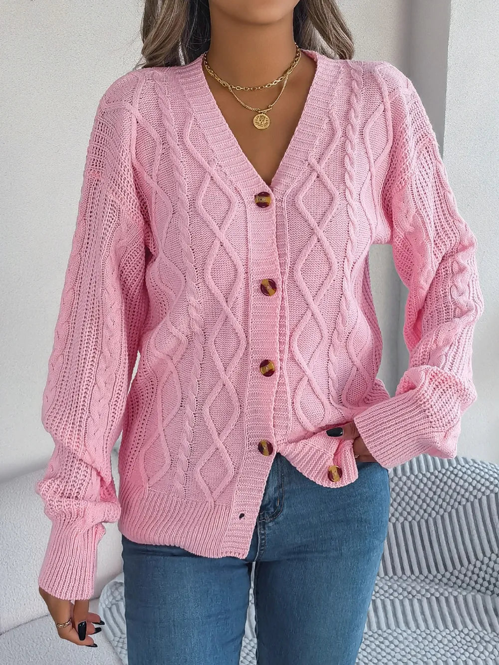 The Riley Cable-Knit Cardigan | Forever 40