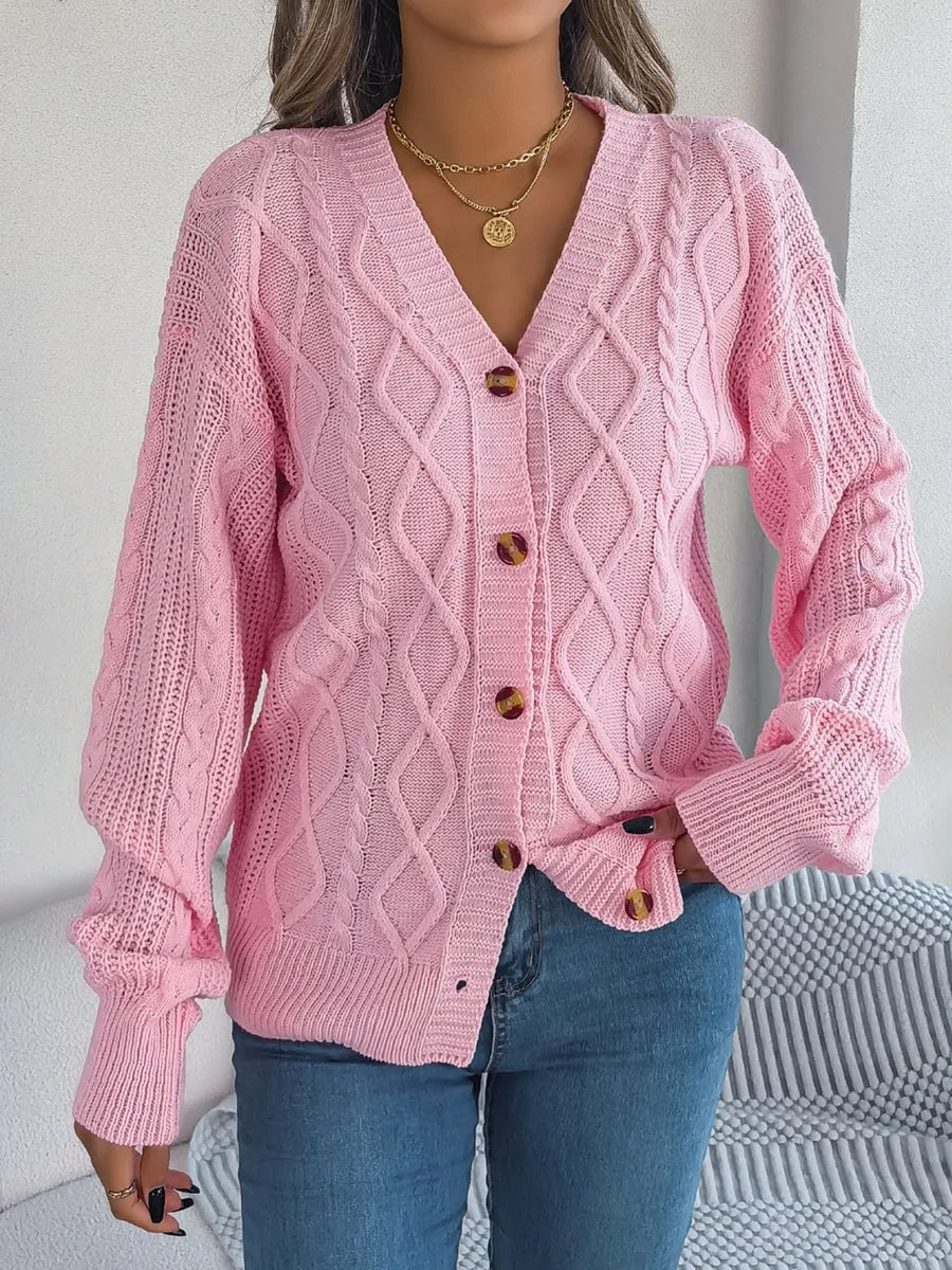 The Riley Cable-Knit Cardigan | Forever 40