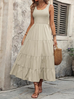 Smocked Sleeveless Tank Dress | Forever 40
