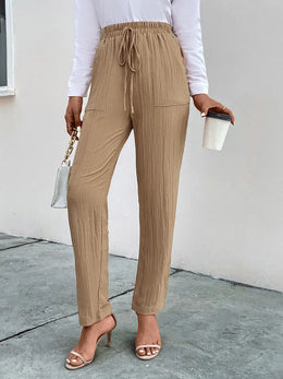 Texture Drawstring Pants | Forever 40