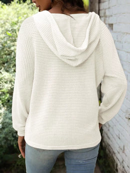 Maeve Luxe Button-Front Hoodie | Forever 40
