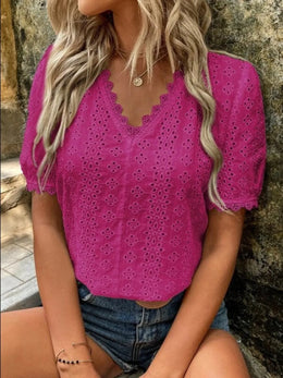 The Maeve V-Neck Blouse | Forever 40