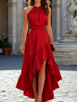 Ruffled High-Low Maxi Dress | Forever 40