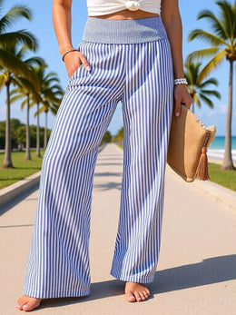 Striped Wide-Leg Pants | Forever 40