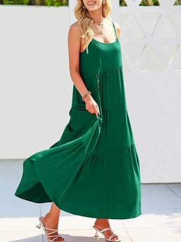 Ruched Tiered Spaghetti Dress | Forever 40