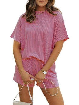 Ribbed Shorts Set Plus | Forever 40