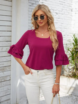 The Juliette Luxe Ruffle Blouse | Forever 40