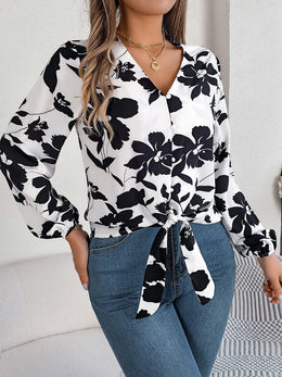 The Claire Luxe Printed Blouse | Forever 40