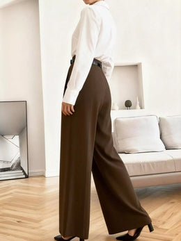 Wide-Leg Pleated Pants | Forever 40