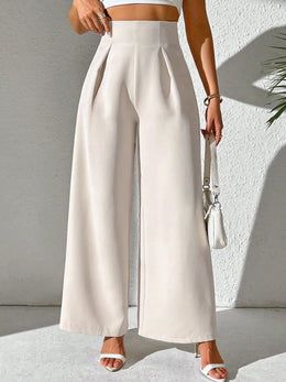 Wide-Leg High-Waist Pants | Forever 40