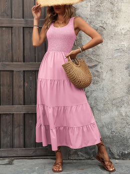 Smocked Sleeveless Tank Dress | Forever 40