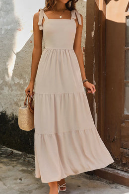 Tie Shoulder Smocked Dress | Forever 40