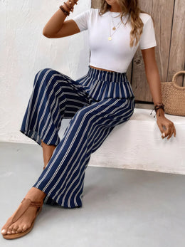 Striped Wide-Leg Pants | Forever 40