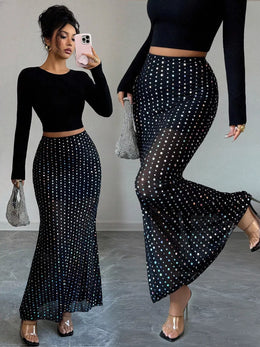 Polka Dot Maxi Skirt | Forever 40