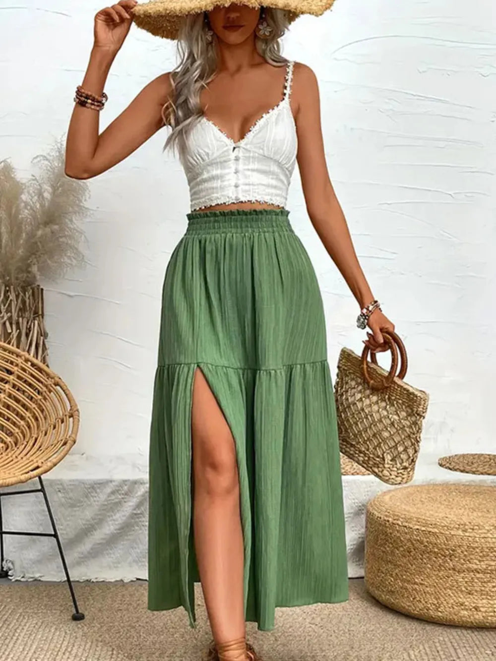 Frill Slit Skirt | Forever 40