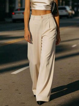 High-Waisted Wide-Leg Pants | Forever 40