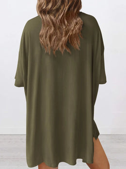 Oversized Slit Shorts Set Plus | Forever 40