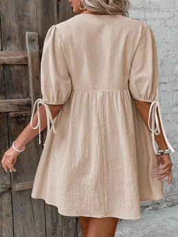 Tie-Front Mini Dress Sleeves | Forever 40