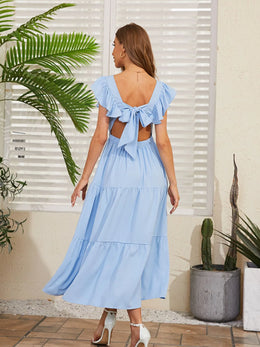 Flutter Sleeve Cutout Dress | Forever 40