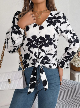 The Claire Luxe Printed Blouse | Forever 40